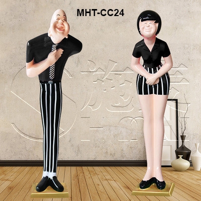 Tượng người cúi chào khách cao cấp MHTCC