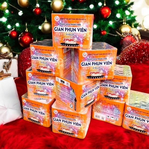 Giàn phun viên 25 ống (D16x25) - Mới nhất đón tết 2026