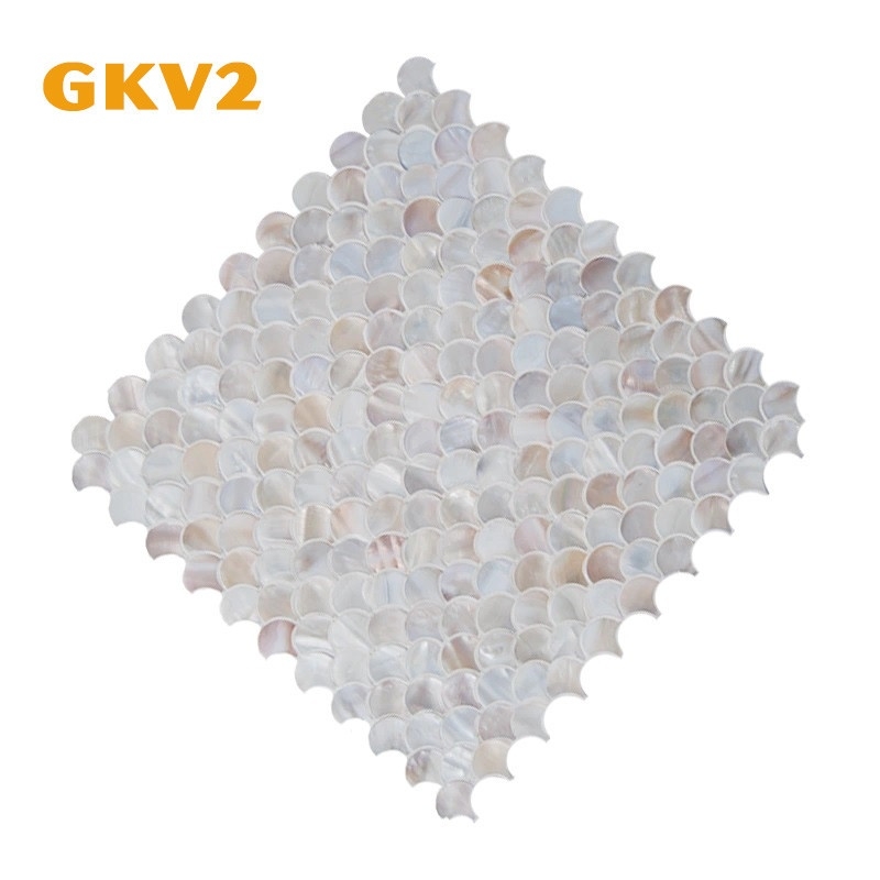 Tấm ốp khảm trai hình vảy cá GKV