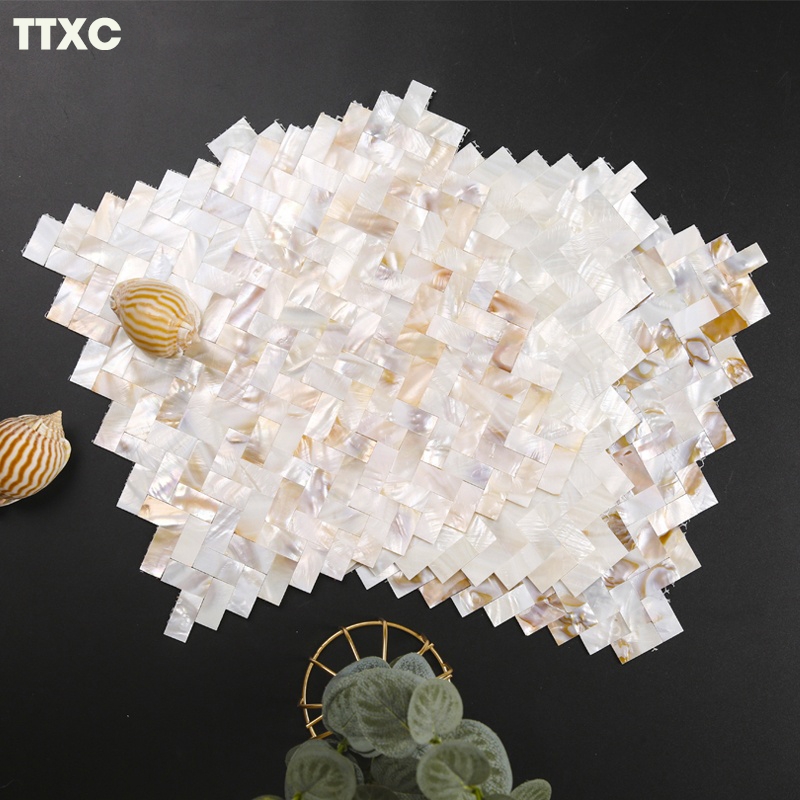 Tấm trang trí gạch mosaic xương cá TTXC