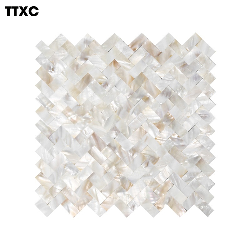 Tấm trang trí gạch mosaic xương cá TTXC
