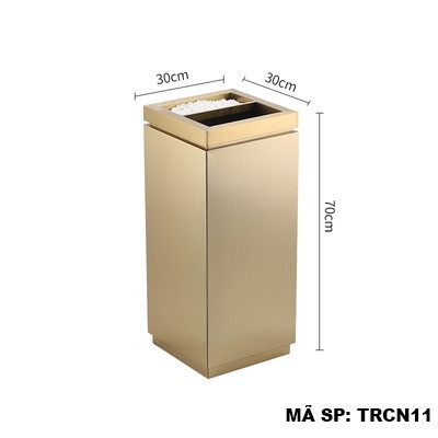 Thùng rác inox chữ nhật TRCN