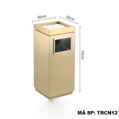 Thùng rác inox chữ nhật TRCN