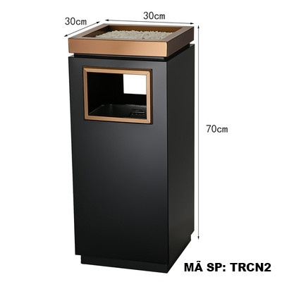 Thùng rác inox chữ nhật TRCN