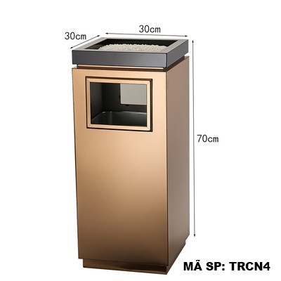 Thùng rác inox chữ nhật TRCN