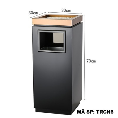 Thùng rác inox chữ nhật TRCN