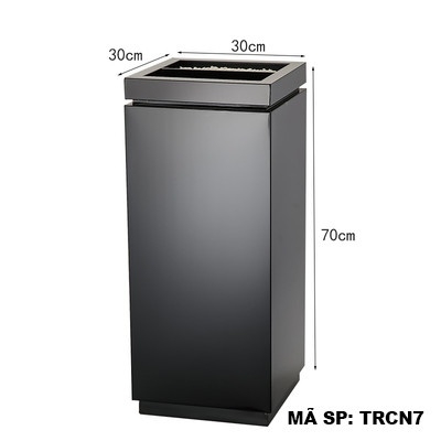 Thùng rác inox chữ nhật TRCN
