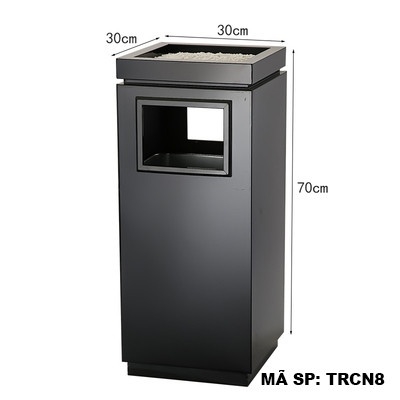 Thùng rác inox chữ nhật TRCN