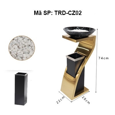 Thùng rác đĩa gạt tàn chữ Z TRD