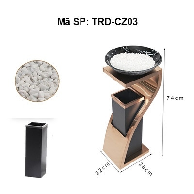 Thùng rác đĩa gạt tàn chữ Z TRD