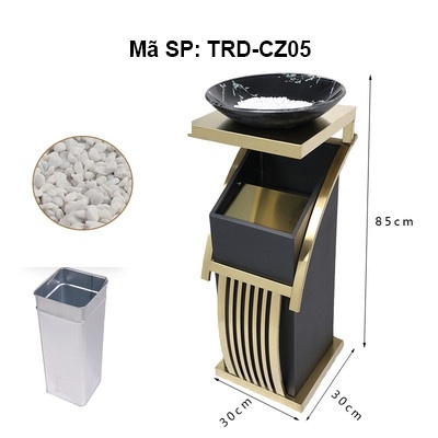 Thùng rác đĩa gạt tàn chữ Z TRD