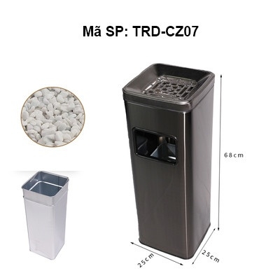 Thùng rác đĩa gạt tàn chữ Z TRD