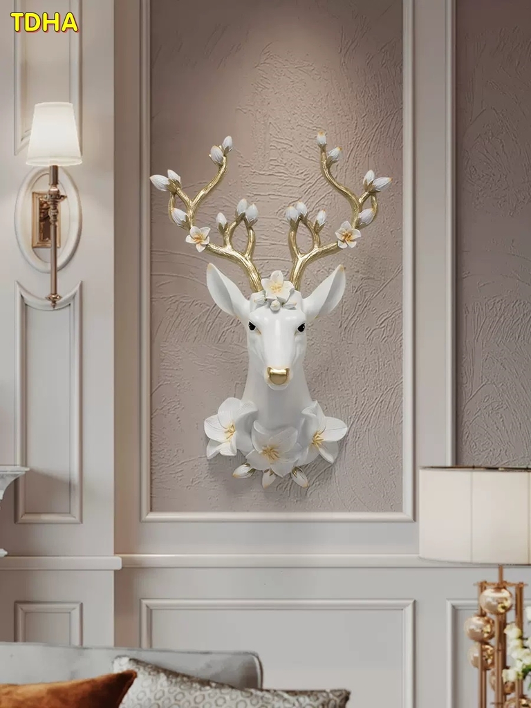 Tượng đầu hươu treo tường TDHA