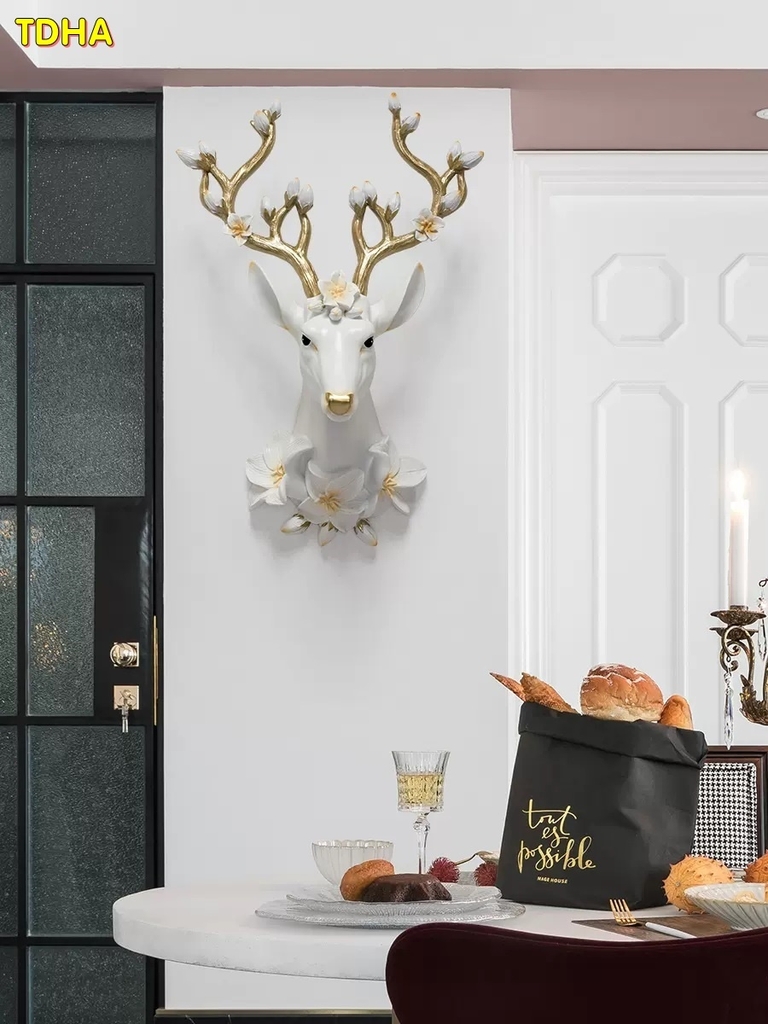 Tượng đầu hươu treo tường TDHA