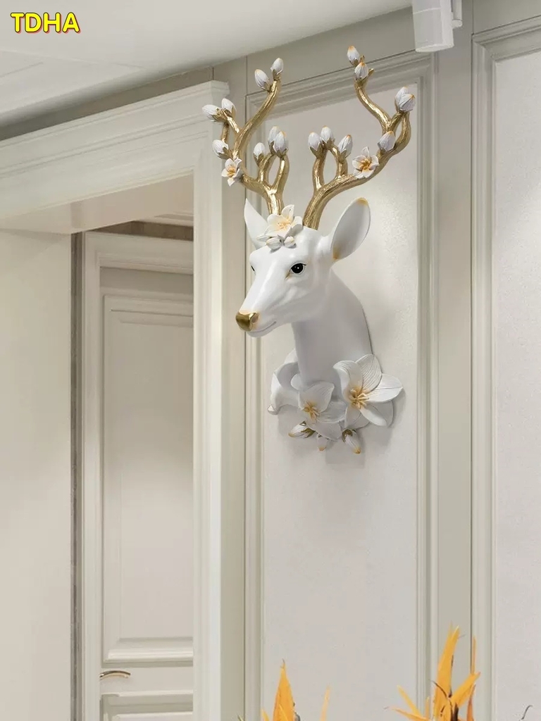 Tượng đầu hươu treo tường TDHA