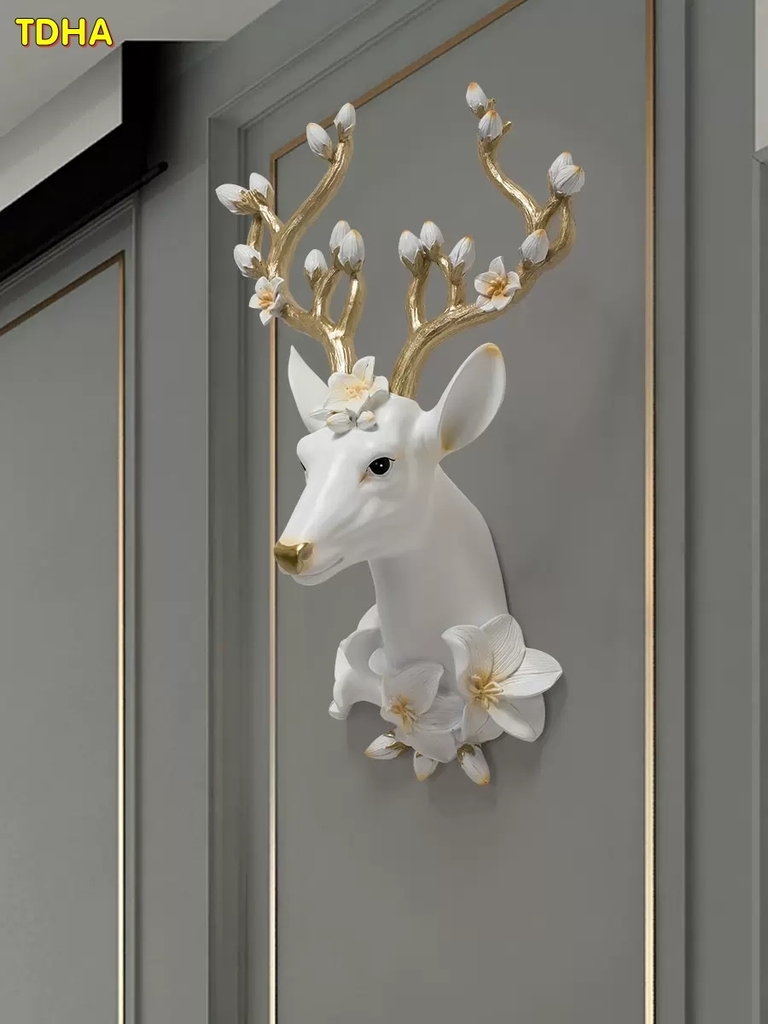 Tượng đầu hươu treo tường TDHA