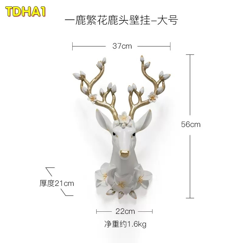 Tượng đầu hươu treo tường TDHA