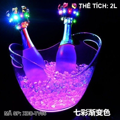 Xô đá thỏi vàng dạ quang XDDTV