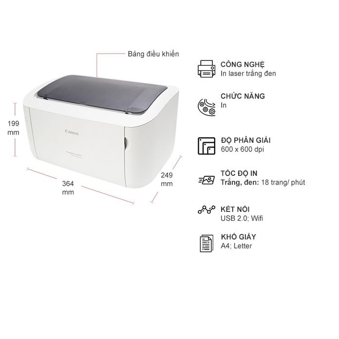 Máy in Laser đen trắng Canon LBP 6030W