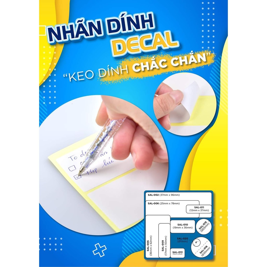 Nhãn dính decal SAL-002