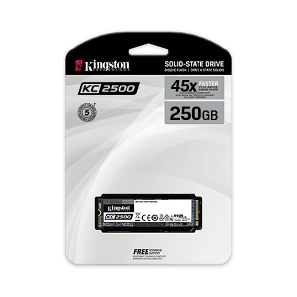 SSD Kingston SKC2500 250Gb PCIe NVMe Gen3x4 M2.2280
