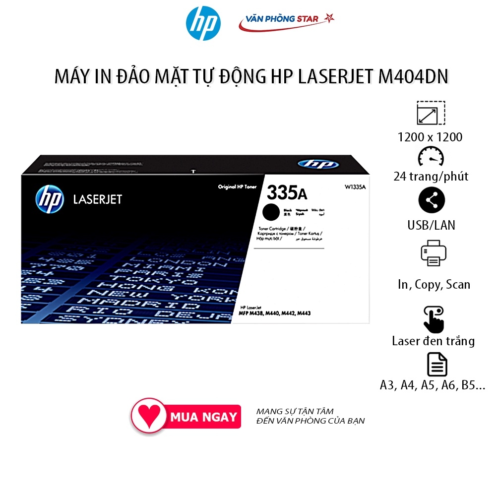Máy in Laser A3 đa chức năng HP LaserJet M440NDA. Máy in đảo mặt A3, Scan, Photo, ADF - Chính hãng