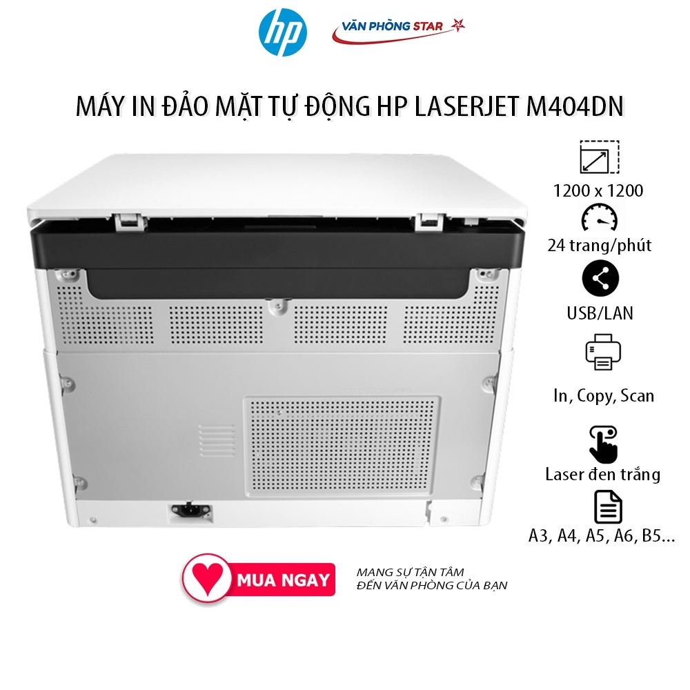 Máy in Laser A3 đa chức năng HP LaserJet M440NDA. Máy in đảo mặt A3, Scan, Photo, ADF - Chính hãng