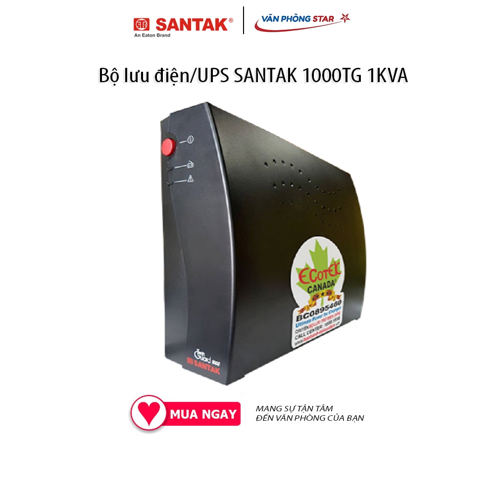 Bộ lưu điện UPS Santak 1000VA/600W - TG 1000