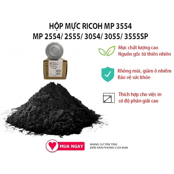 Mực Ricoh Type 3054 / 3554 dùng Cho máy MP 2554/ 2555/ 3054/ 3055/ 3555SP