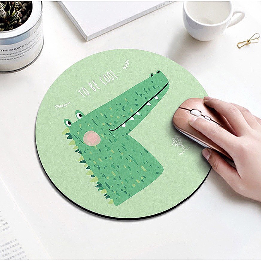 Lót chuột hình dễ thương cute tại Vanphongstar phiên bản lót chuột tròn chất lượng cao không mùi, hình sắc nét, lót dày