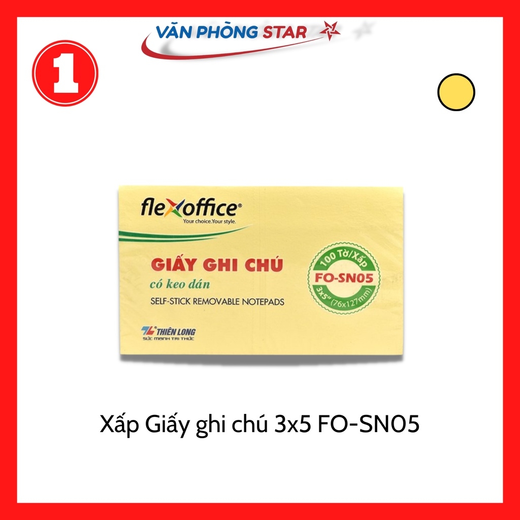1 Xấp Giấy ghi chú 3x5 FO-SN05