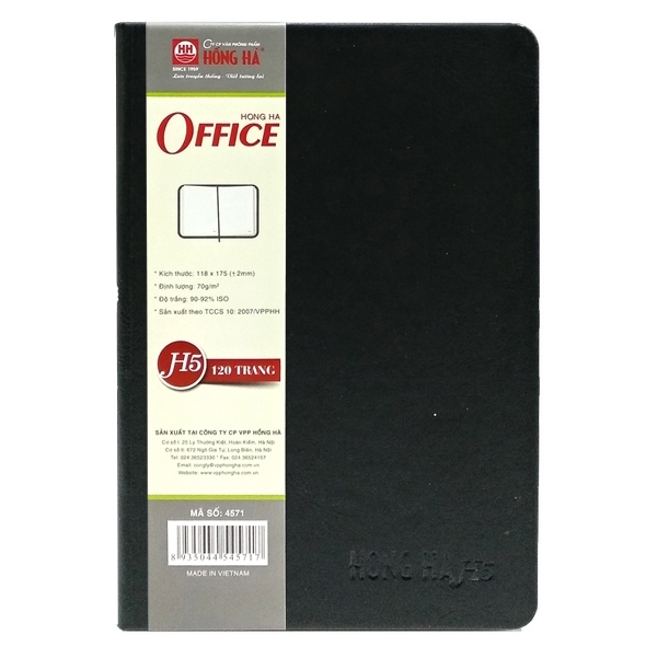 Sổ da 160 trang OFFICE H5 Hồng Hà