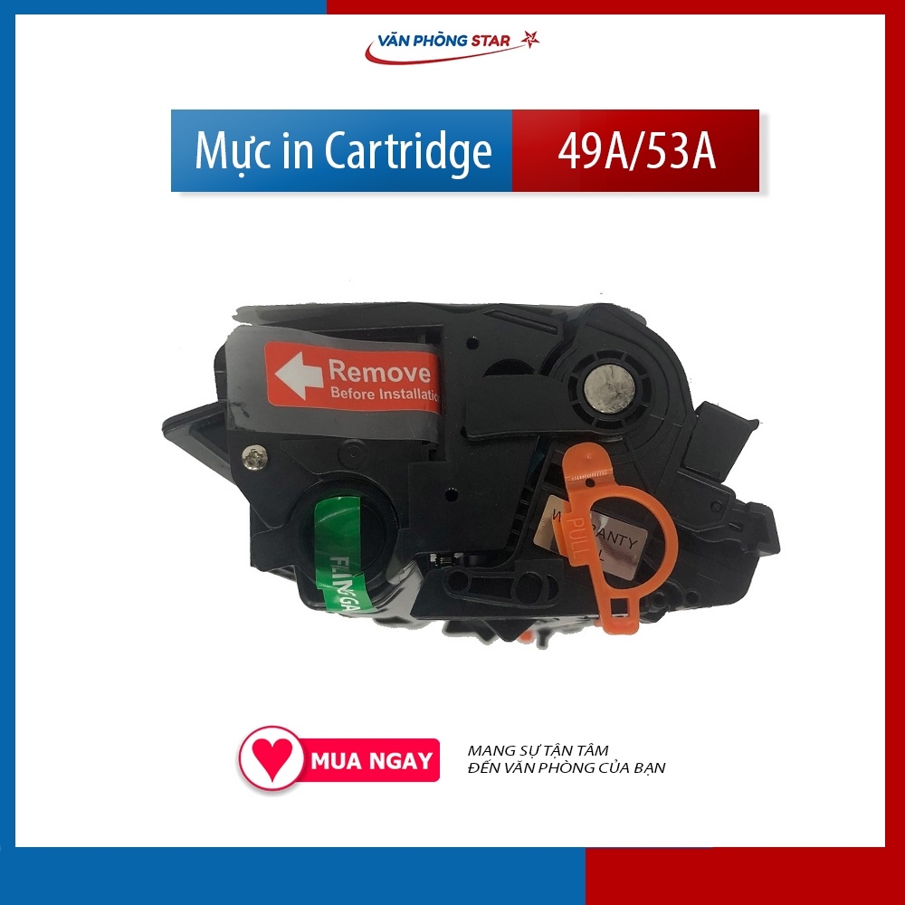 Hộp mực 49A 53A dùng cho máy in HP P2015/DN/N/X Máy in Canon LBP 3300/3310/3360/3370 có lỗ đổ mực dung lượng 3000 trang
