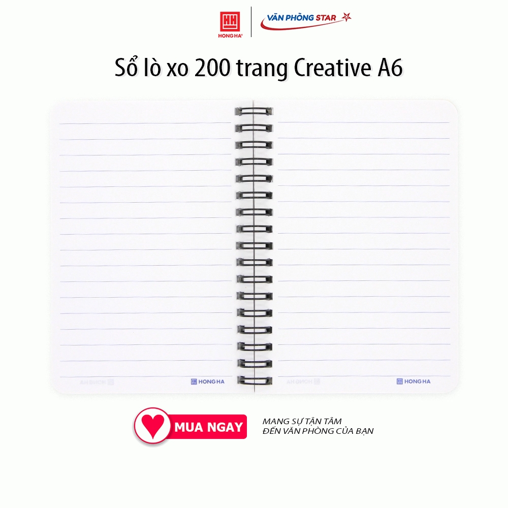 Sổ lò xo Creative A6 (200 trang)