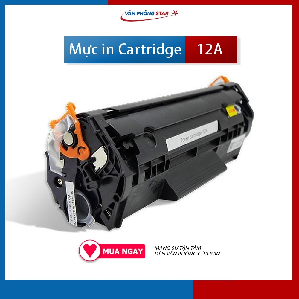 COMBO 10 HỘP MỰC máy in canon 2900/3000 - 12A (Q2612A) - Mực in rõ nét, bền máy