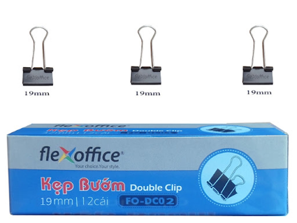 Kẹp bướm Flexoffice 19mm FO-DC02