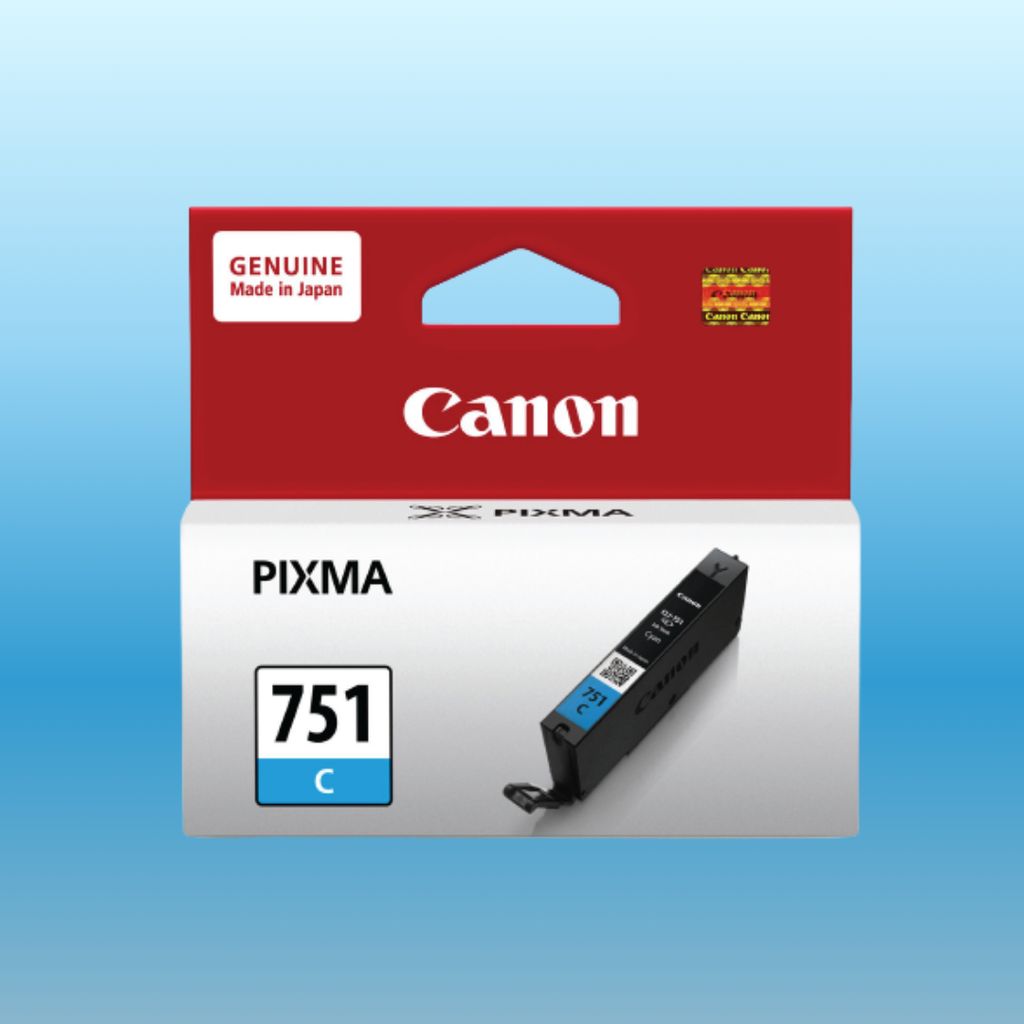 Bộ Mực Màu Canon CLI-751 Chính Hãng – BK/C/M/Y (Tùy Chọn Gray) Dùng Cho PIXMA iP7270, iX6870, MX927