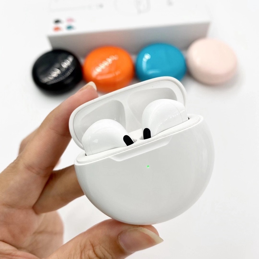 Tai nghe True wireless bluetooth PRO 6 chất âm cực đỉnh - Cảm Biến - Đổi Tên - Nhiều Màu
