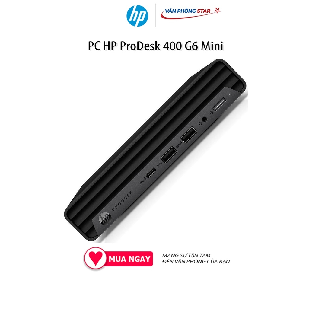 PC HP ProDesk 400 G6 Mini (i3-10105T/4GB RAM/256GB SSD/WL+BT/K+M/Win 11) (60U52PA) Wifi + Bluetooth, Windows 11