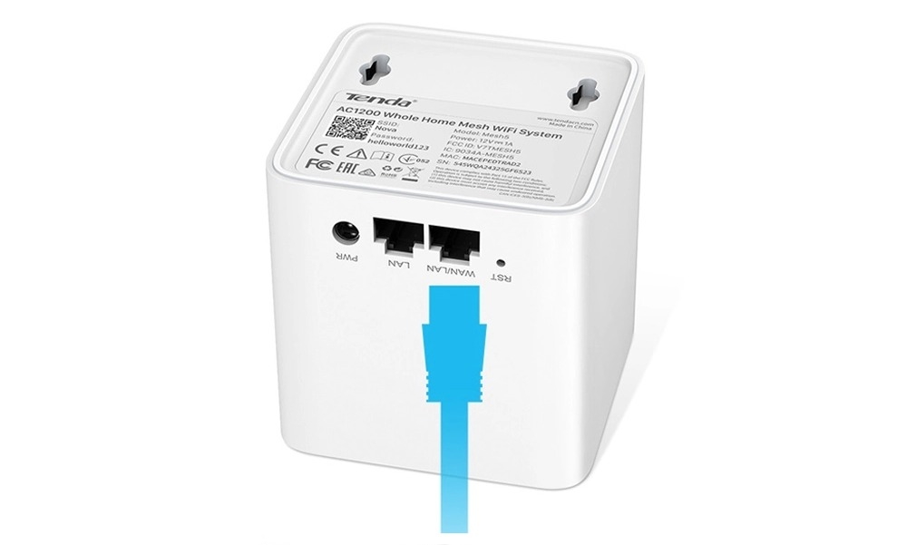 Hệ thống Wifi Mesh Tenda MW5C 3 pack Chuẩn kết nối: 802.11 a/b/g/n/ac Tốc độ 2.4GHz: 300Mbps; 5.0GHz: 867Mbps