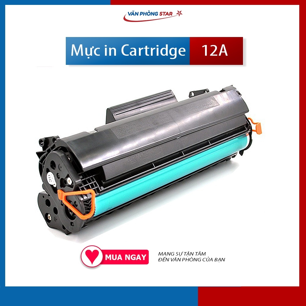 COMBO 10 HỘP MỰC máy in canon 2900/3000 - 12A (Q2612A) - Mực in rõ nét, bền máy