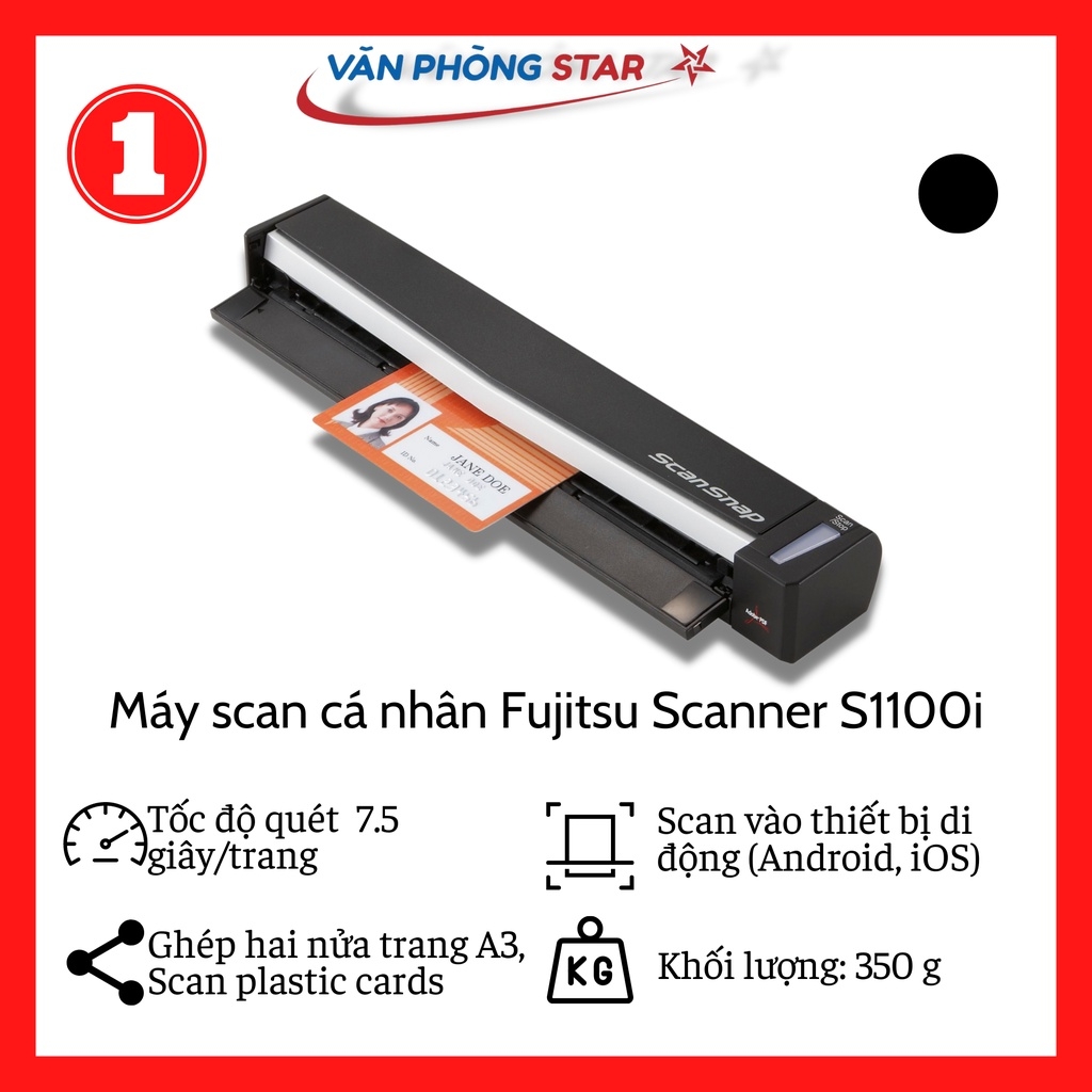 Máy scan cá nhân Fujitsu Scanner S1100i