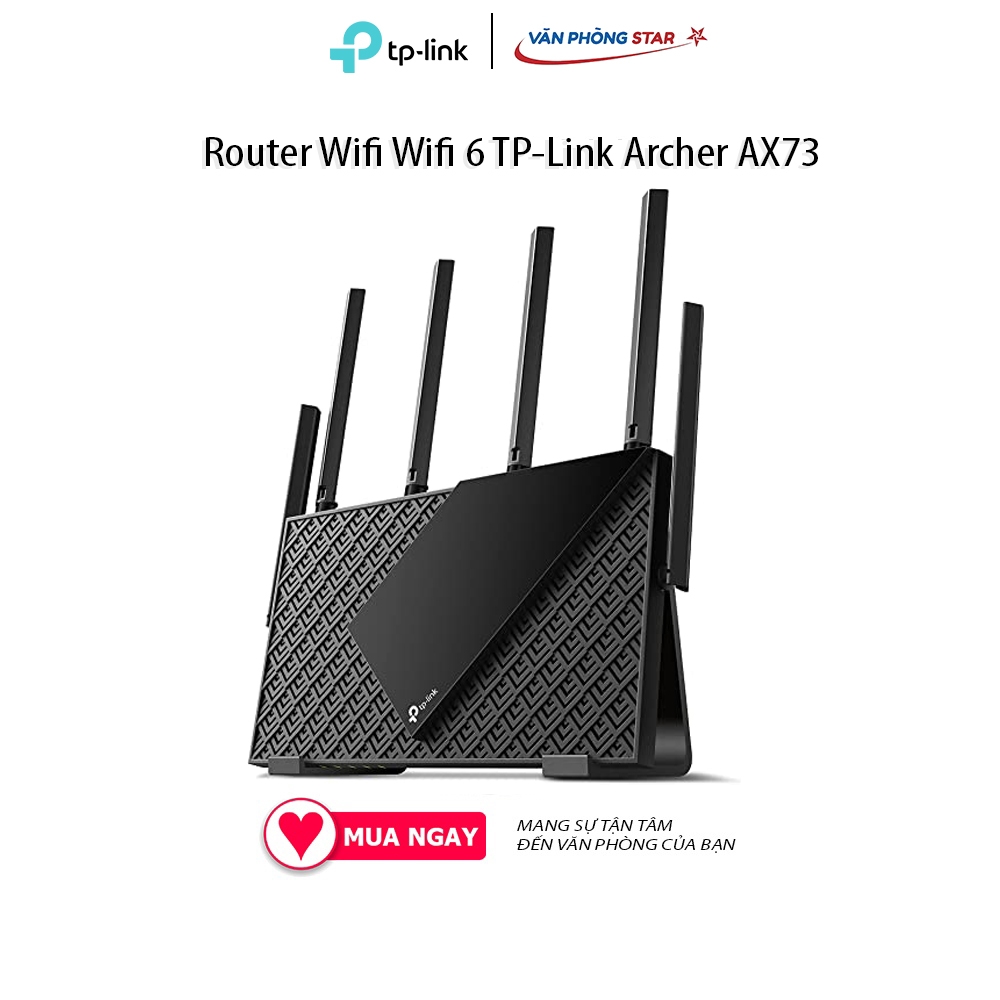 Router Wifi 6 TP-Link Archer AX73  2.4 GHz / 5 GHz - Chính Hãng