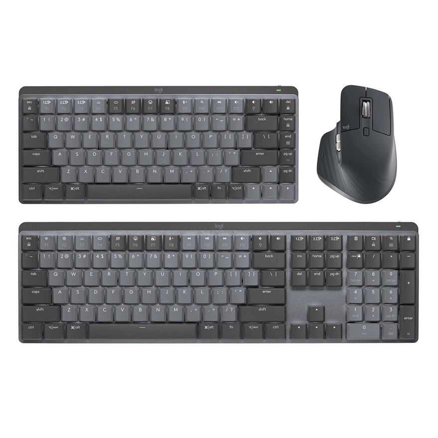 Bàn phím không dây Logitech MX Mechanical Graphite Tactile