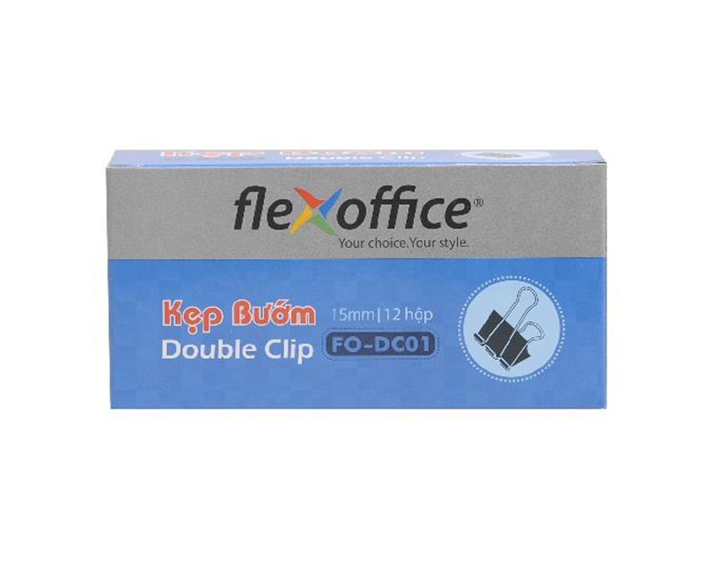Kẹp bướm Thiên Long Flexoffice 15mm FO-DC01