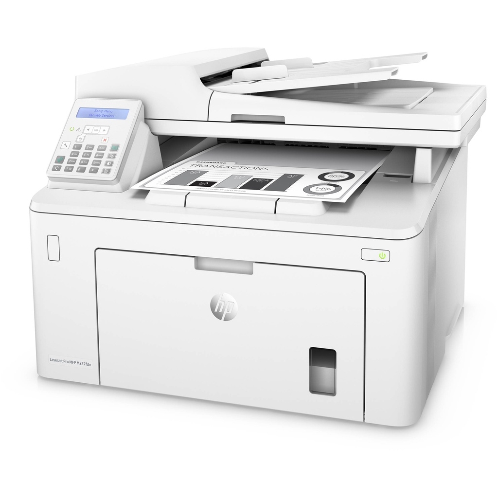 Máy in đa năng HP LaserJet Pro MFP M227FDW. Máy in laser A4 wifi: in đảo mặt, copy, scan chính hãng BH 1 đổi 1