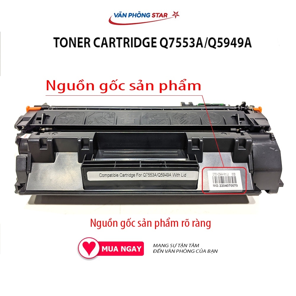 Hộp mực 49a 53a toner cartridgle CRG-108/308/515/715 dung lượng 3000 bản dùng cho HP LJ2015/2104/1160/132o Canon LBP