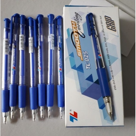 1 hộp bút bi TL025 Thiên Long nét thanh mảnh