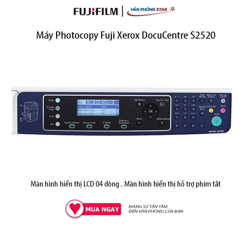 Máy photocopy đa chức năng FujiXerox DC S2520, chính hãng bảo hành toàn quốc