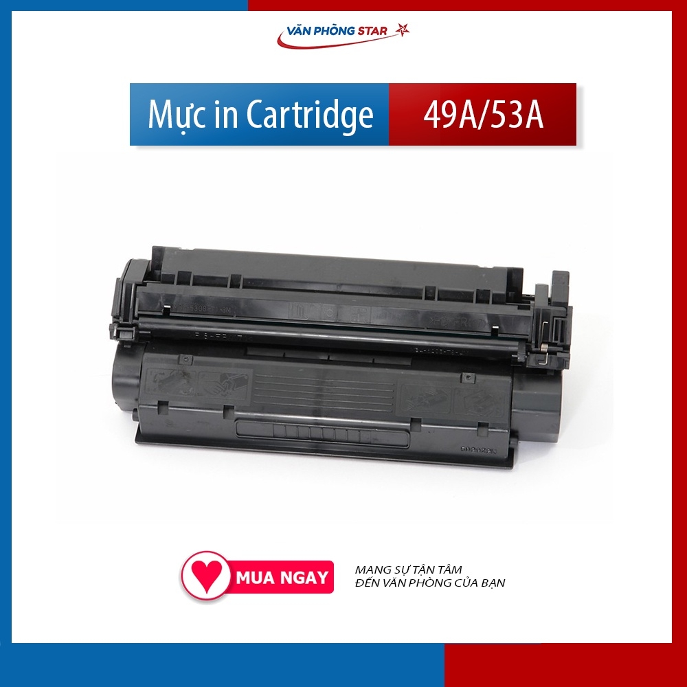 Hộp mực 49A 53A dùng cho máy in HP P2015/DN/N/X Máy in Canon LBP 3300/3310/3360/3370 có lỗ đổ mực dung lượng 3000 trang